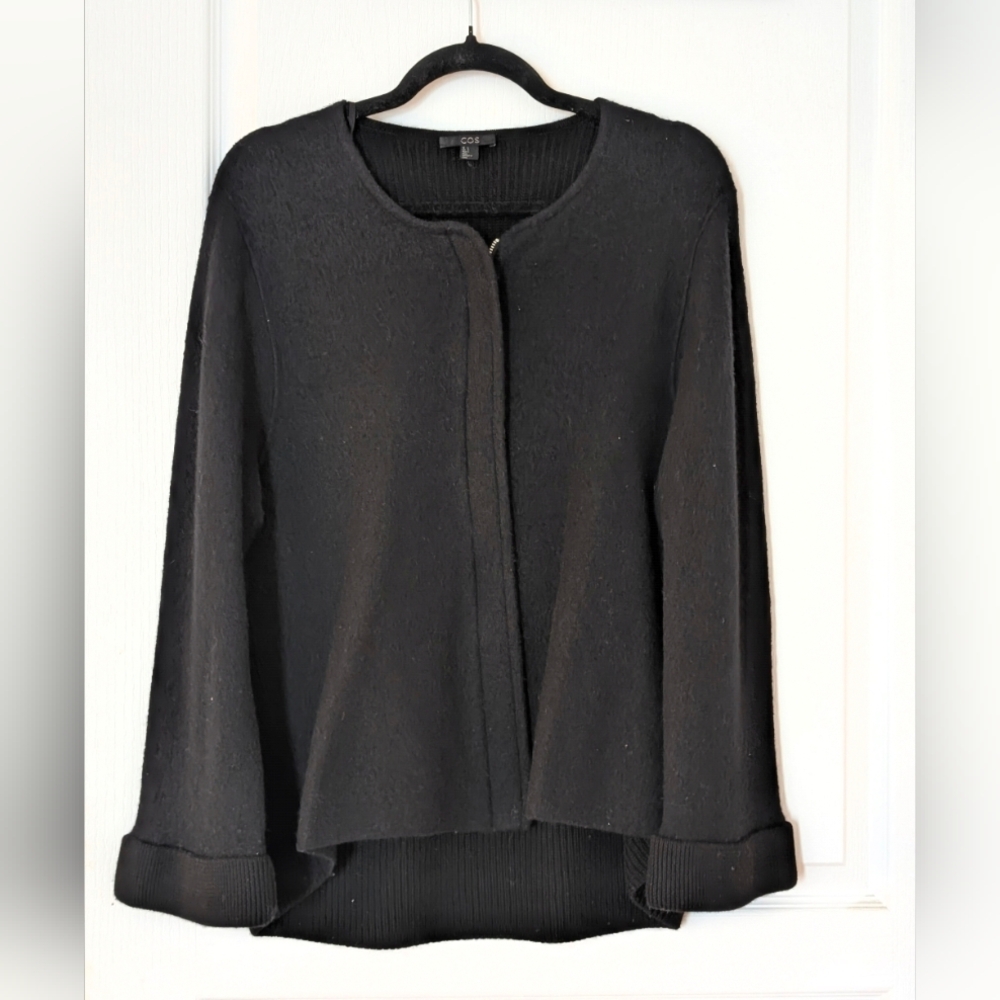 COS Black Merino Wool Women's Jacket